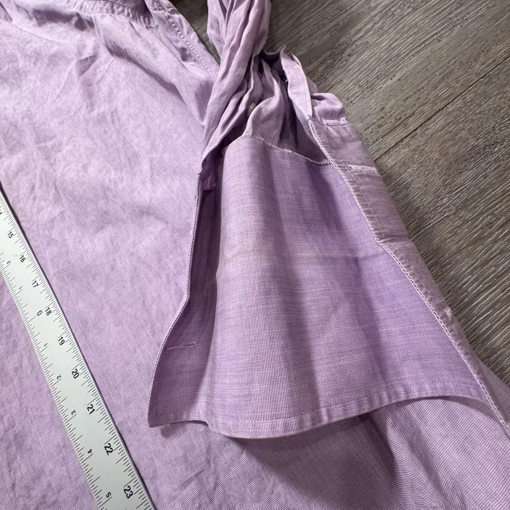 Ralph Lauren Shirt Mens 17 Purple Label Pink French Cuff Italy Cotton Old Money